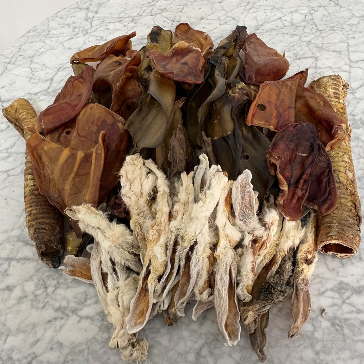 62 Piece Mixed Natural Dog Treat Bundle